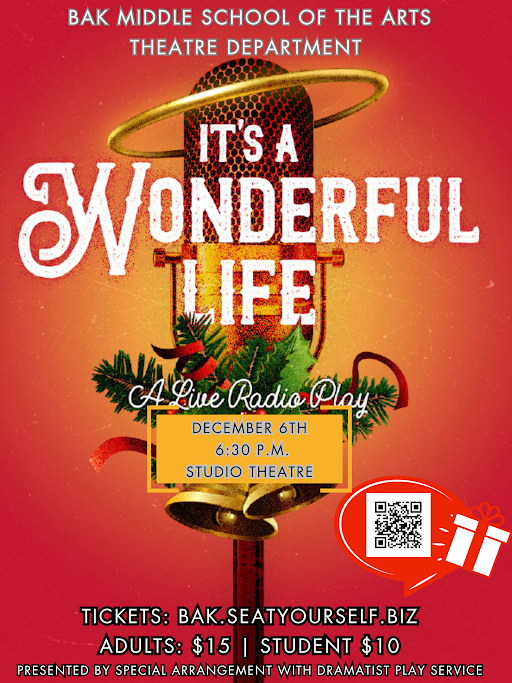 It's a Wonderful Life - December 6 - 6:30 PM in the Studio Theatre